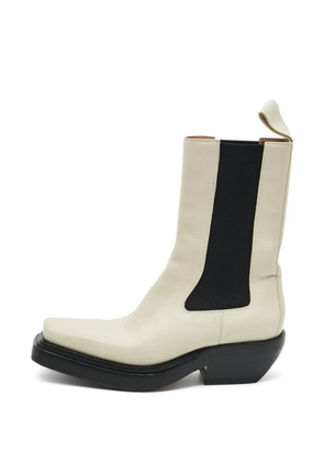 Bottega Veneta Pre-Owned Cliff square-toe ankle boots - Neutrals