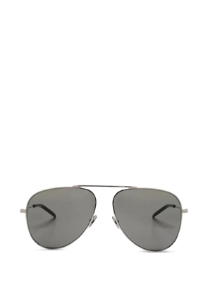 Saint Laurent Eyewear brow-bar pilot-frame sunglasses - Silver
