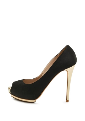 Le Silla platform peep-toe pumps - Black