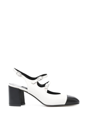 Carel Paris Papaya buckled slingback pumps - White