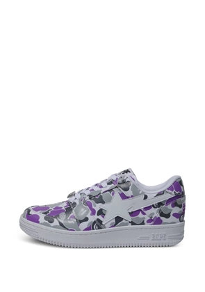 A BATHING APE® Bapesta Low M2 camouflage-print sneakers - Purple
