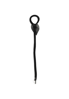 David Koma leaf-detail cord bracelet - Black