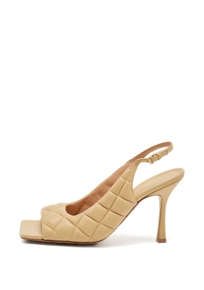 Bottega Veneta Pre-Owned quilted slingback sandals - Neutrals