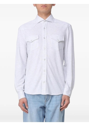 Brunello Cucinelli Western-style jersey shirt - Grey