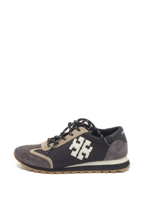 Tory Burch T Monogram lace-up sneakers - Black