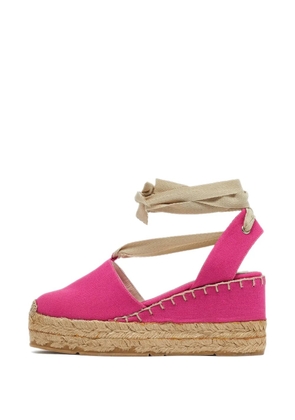 Ralph Lauren Collection canvas wedge pumps - Pink
