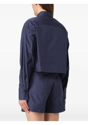 Colmar drop-shoulder cotton shirt - Blue