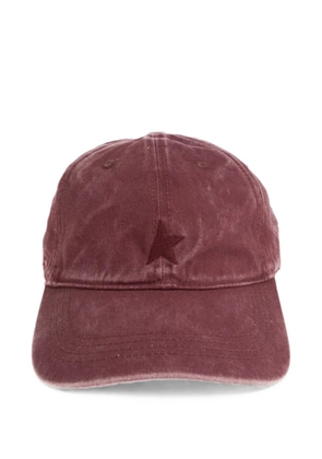 Golden Goose star-patch baseball cap - Red