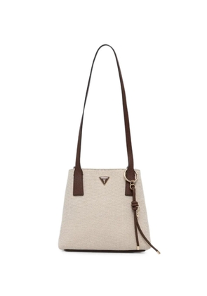 GUESS USA logo-plaque tote bag - Neutrals