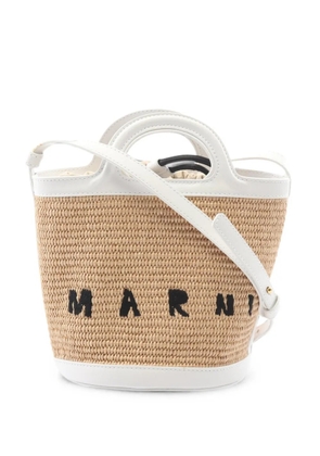 Marni Pre-Owned 2020s small Tropicalia basket tote bag - Neutrals
