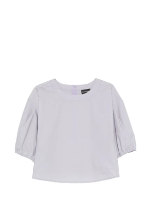 Emporio Armani puff-sleeve blouse - Purple