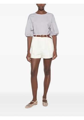 Emporio Armani puff-sleeve blouse - Purple