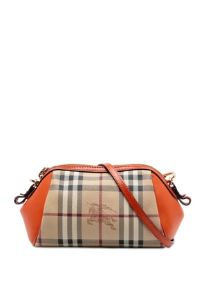 Burberry Pre-Owned 2010-2017 Mini Haymarket Check Coated Canvas Blaze crossbody bag - Orange