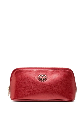 Gucci Pre-Owned 2000-2015 Metallic Calfskin Lovely Cosmetic pouch - Red