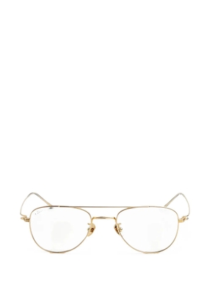 akila Echo pilot-frame glasses - Gold
