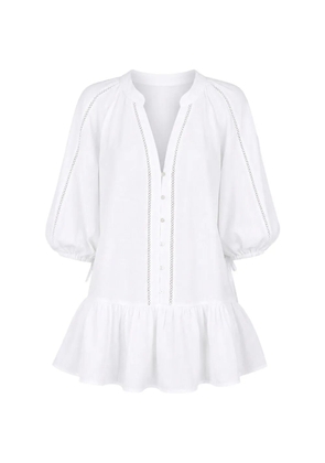BOTEH La Ponche Frill mini dress - White