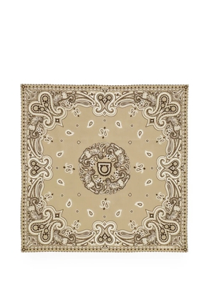 Ferragamo Arabesque print bandana - Neutrals