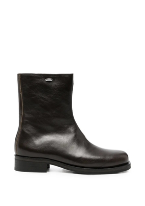 OUR LEGACY Camion leather biker boots - Brown