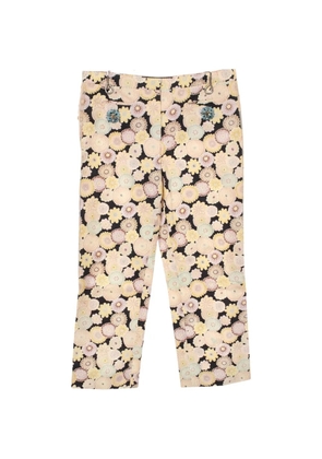 Louis Vuitton Pre-Owned 2010 Bijou floral-pattern trousers - Neutrals