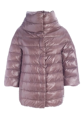 Herno three-quarter sleeve puffer jacket - Pink