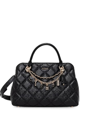 GUESS USA Libby quilted charm-detail tote bag - Black