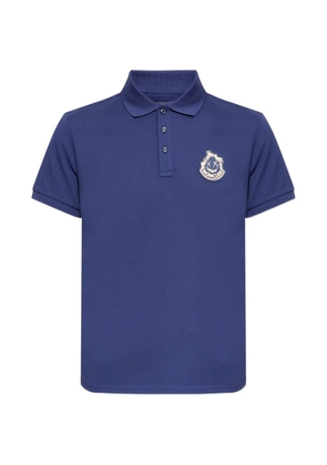 Moncler logo-patch polo shirt - Blue
