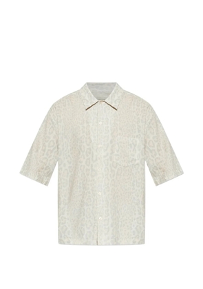 AllSaints Cruz Leo leopard-print short-sleeve shirt - Yellow