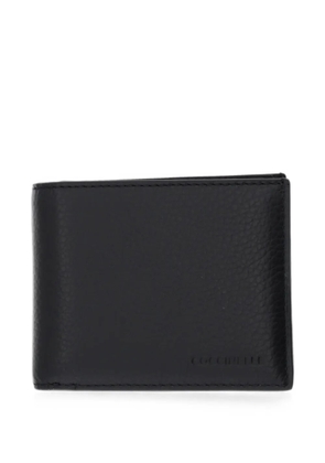 Coccinelle Soft logo-debossed grained wallet - Black