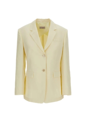 Alberto Biani single-breasted notched-lapels jacket - Yellow