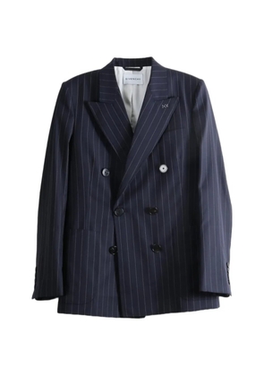 Givenchy pinstripe double-breasted jacket - Blue