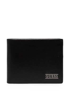 GUESS USA New Boston logo-plaque bifold wallet - Black