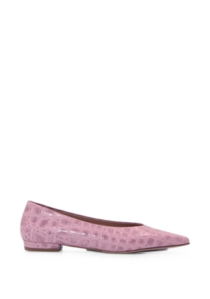 Notabene Gisla crocodile-effect ballet flats - Pink