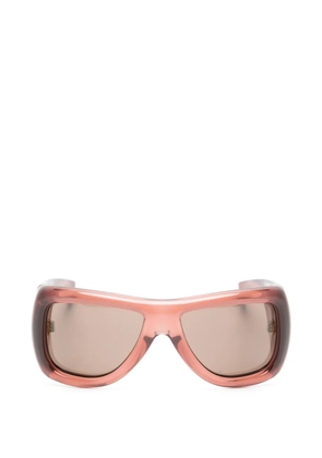 Saint Laurent Eyewear Howl rectangle-frame sunglasses - Pink