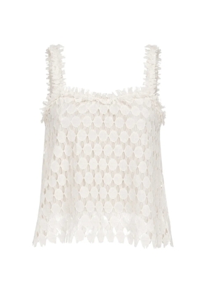 Ulla Johnson Francoise fringed tank top - White