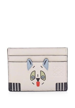 Loewe Pre-Owned 2020s Futurist cat card case - White
