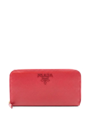 Prada Pre-Owned 2000s zip leather wallet - Red