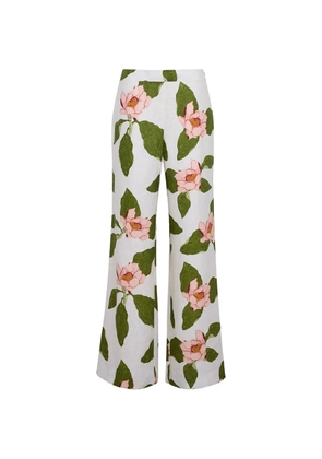 Cara Cara Sunflower palazzo pants - Neutrals
