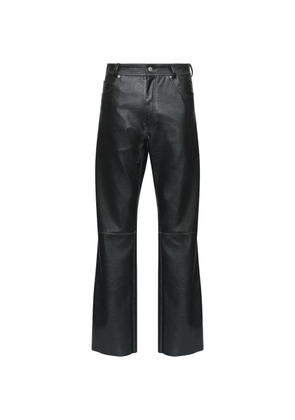 MM6 Maison Margiela leather-effect trousers - Black