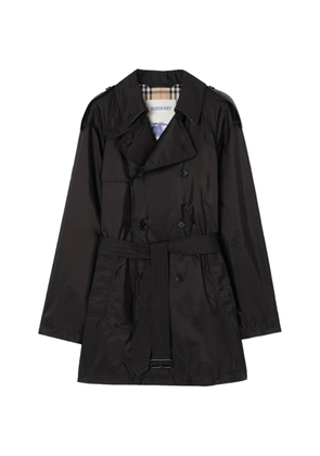 Burberry mid-length nylon Leadenham trench coat - Black