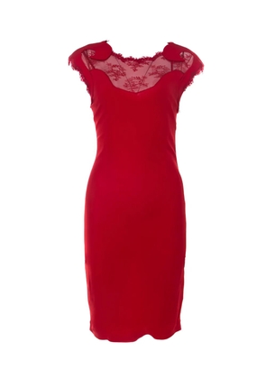 Roberto Cavalli Vintage lace-detail midi dress - Red