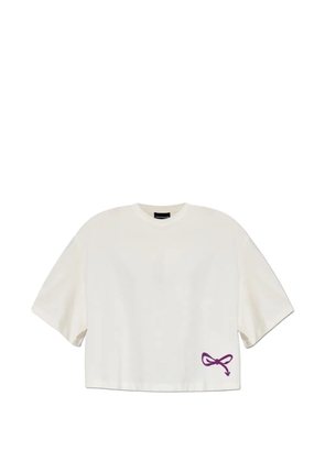 Emporio Armani logo-print oversized T-shirt - White