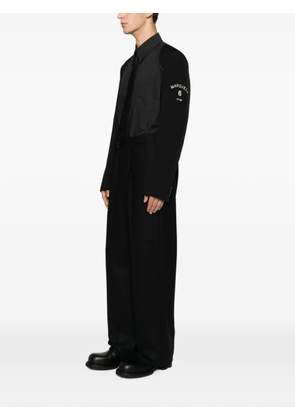 MM6 Maison Margiela logo-print overshirt - Black