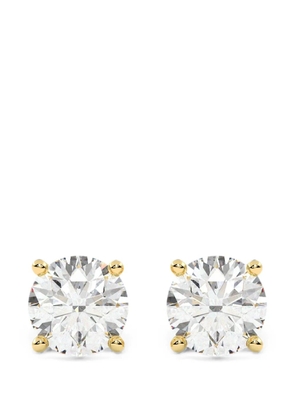 Diamond Essentials lab-grown diamond solitaire earrings - Gold