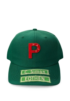 Paly logo-patch twill baseball cap - Green