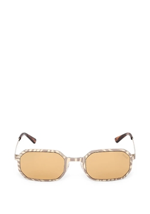 PUCCI geometric-frame sunglasses - Gold