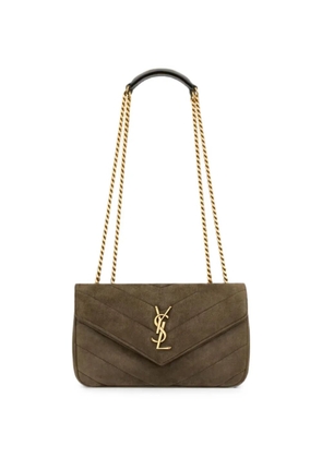Saint Laurent small Loulou chevron-quilted shoulder bag - Green