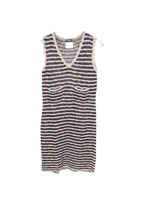 CHANEL Pre-Owned 1986-1988 sleeveless mini dress - Blue