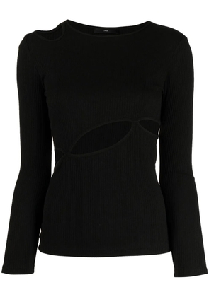 J Koo cut-out detail sweatshirt - Black