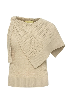 Hellessy Dove knot-detail sweater - Neutrals