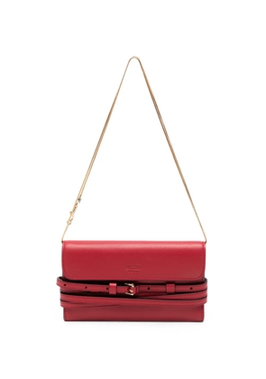 Moschino buckle-detail chain-strap wallet - Red